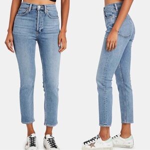 Re/Done 90s High Rise Ankle Crop Jeans Size 27